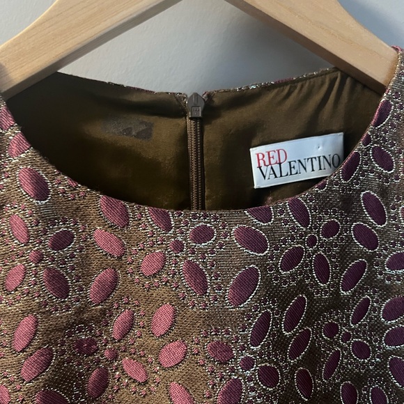 Purple and gold Red Valentino dress - Picture 3 of 4